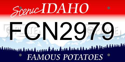 FCN2979 Idaho License Plate