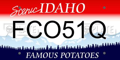 FCO51Q Idaho License Plate