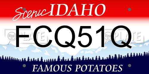 FCQ51Q Idaho License Plate