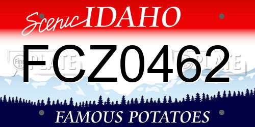 FCZ0462 Idaho License Plate