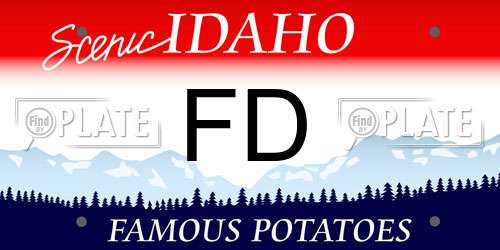 FD Idaho License Plate