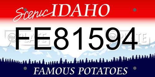 FE81594 Idaho License Plate