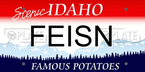 FEISN Idaho License Plate