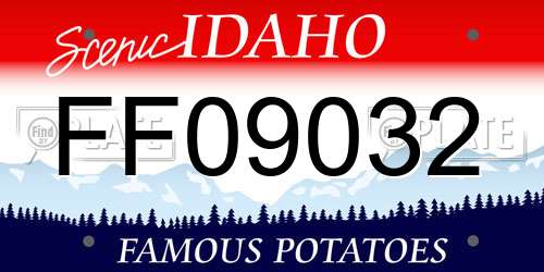 FF09032 Idaho License Plate