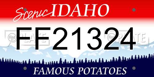 FF21324 Idaho License Plate