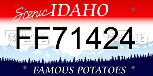 FF71424 Idaho License Plate