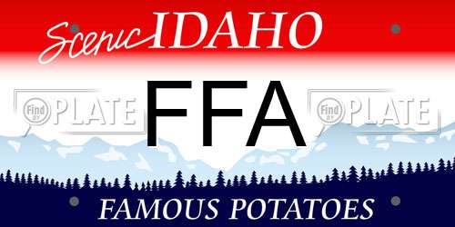 FFA Idaho License Plate