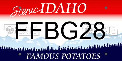 FFBG28 Idaho License Plate