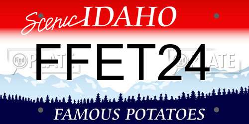 FFET24 Idaho License Plate