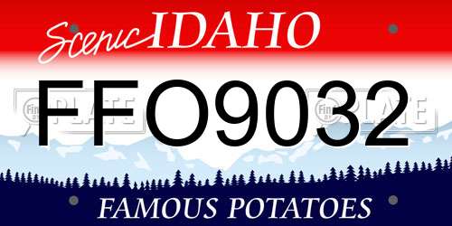 FFO9032 Idaho License Plate