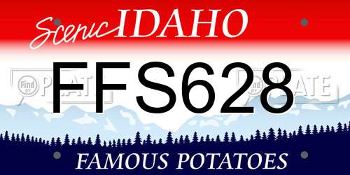 FFS628 Idaho License Plate
