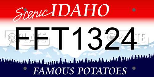FFT1324 Idaho License Plate