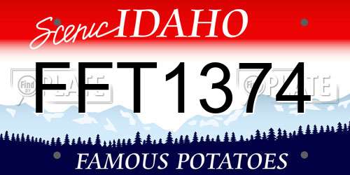 FFT1374 Idaho License Plate