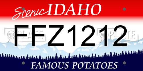FFZ1212 Idaho License Plate