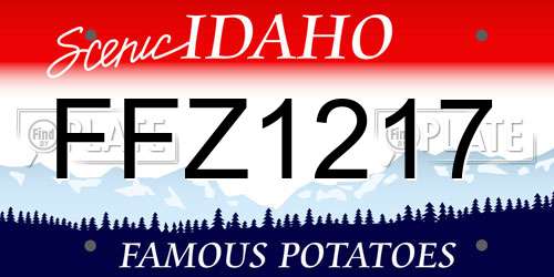 FFZ1217 Idaho License Plate