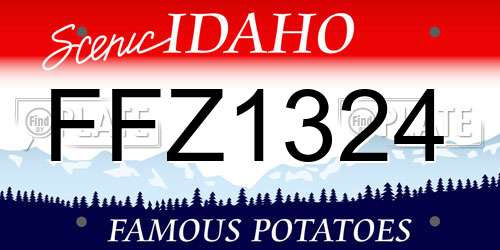 FFZ1324 Idaho License Plate