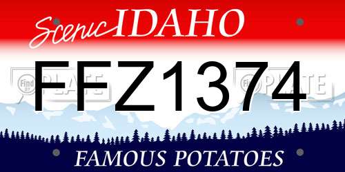 FFZ1374 Idaho License Plate
