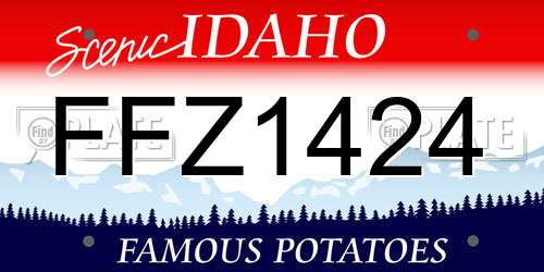 FFZ1424 Idaho License Plate