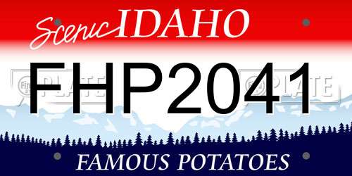 FHP2041 Idaho License Plate