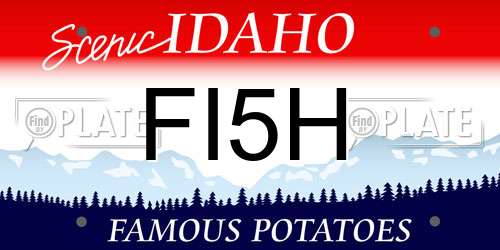 FI5H Idaho License Plate