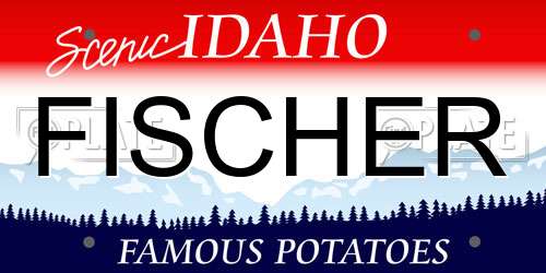 FISCHER Idaho License Plate