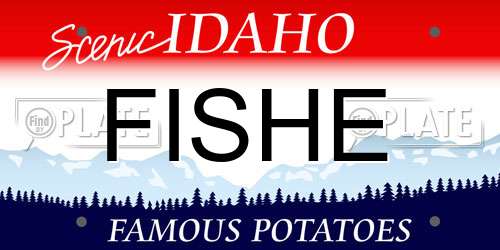 FISHE Idaho License Plate