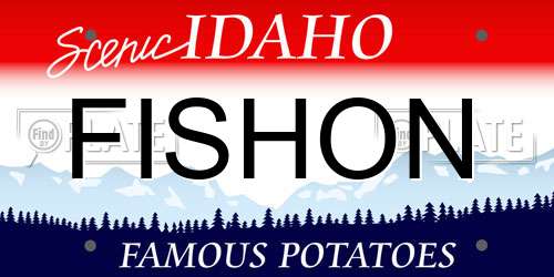 FISHON Idaho License Plate