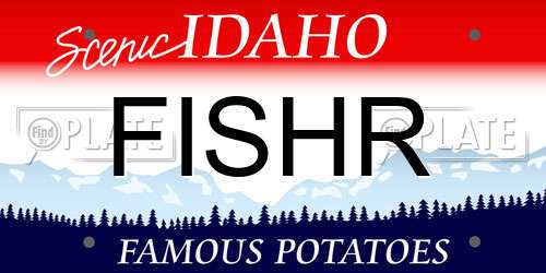 FISHR Idaho License Plate