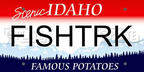 FISHTRK Idaho License Plate