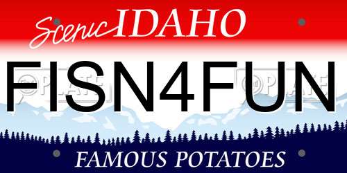 FISN4FUN Idaho License Plate