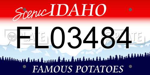 FL03484 Idaho License Plate