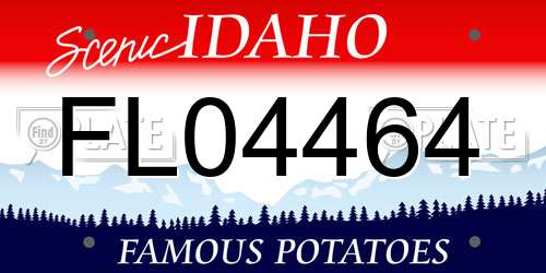 FL04464 Idaho License Plate
