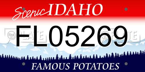 FL05269 Idaho License Plate