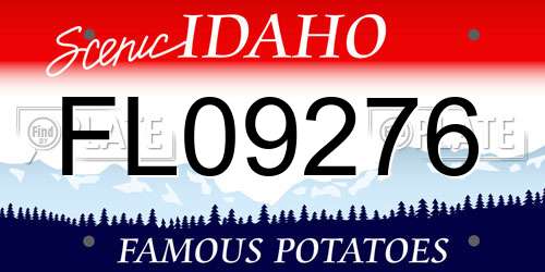 FL09276 Idaho License Plate