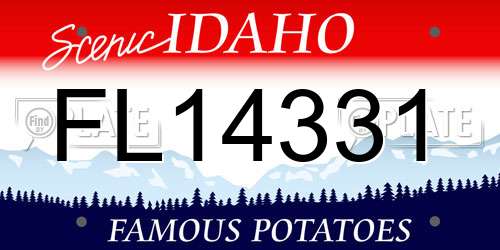 FL14331 Idaho License Plate
