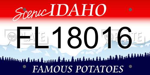 FL18016 Idaho License Plate