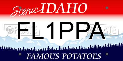 FL1PPA Idaho License Plate