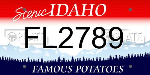 FL2789 Idaho License Plate