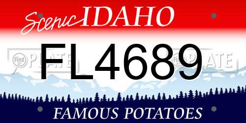 FL4689 Idaho License Plate