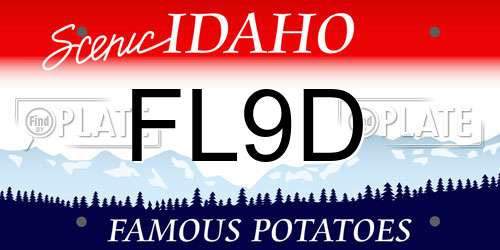 FL9D Idaho License Plate