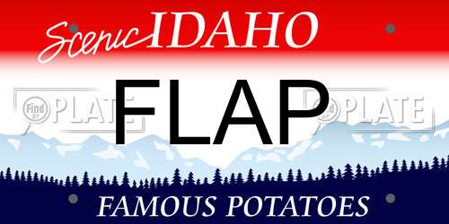 FLAP Idaho License Plate