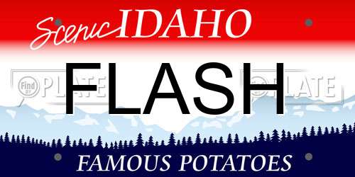 FLASH Idaho License Plate