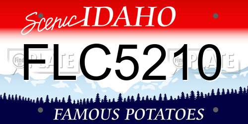 FLC5210 Idaho License Plate