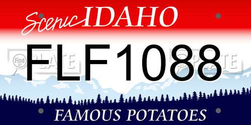 FLF1088 Idaho License Plate