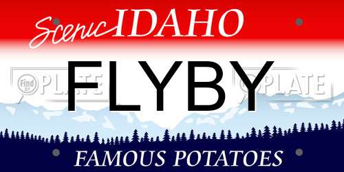 FLYBY Idaho License Plate