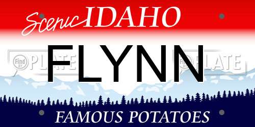 FLYNN Idaho License Plate