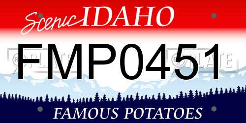 FMP0451 Idaho License Plate