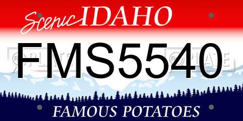 FMS5540 Idaho License Plate