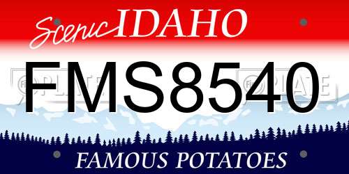 FMS8540 Idaho License Plate