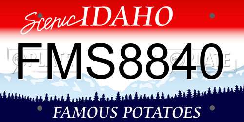 FMS8840 Idaho License Plate